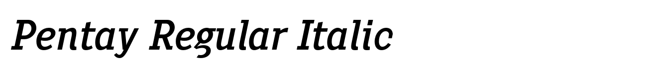 Pentay Regular Italic